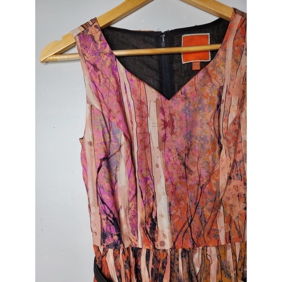 Modcloth Certifiably Sweet Cotton Dress in Trees Pink Size XXS - Picture 2 of 15